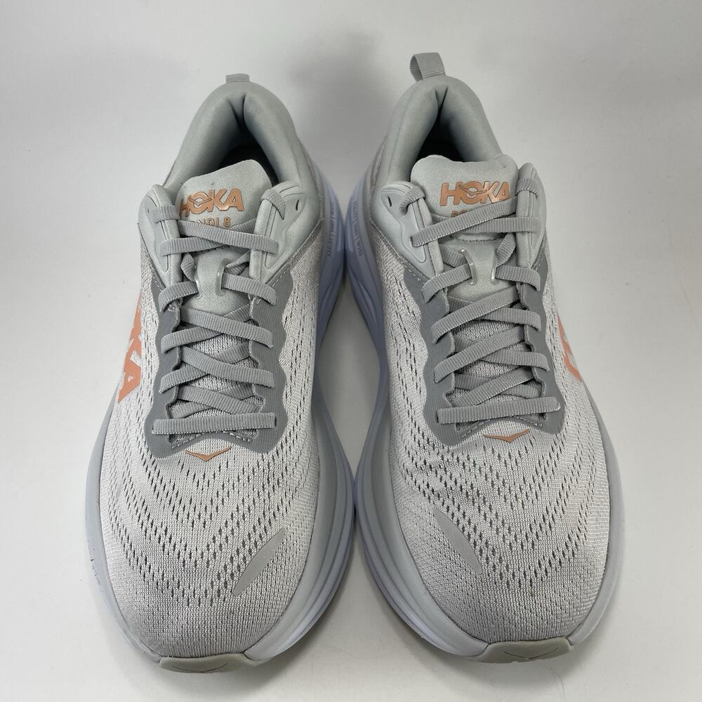 Hoka One One Bondi 8 Womens Size 9 B Harbor Mist Lunar Rock HMLR Running Shoes - Picture 11 of 11